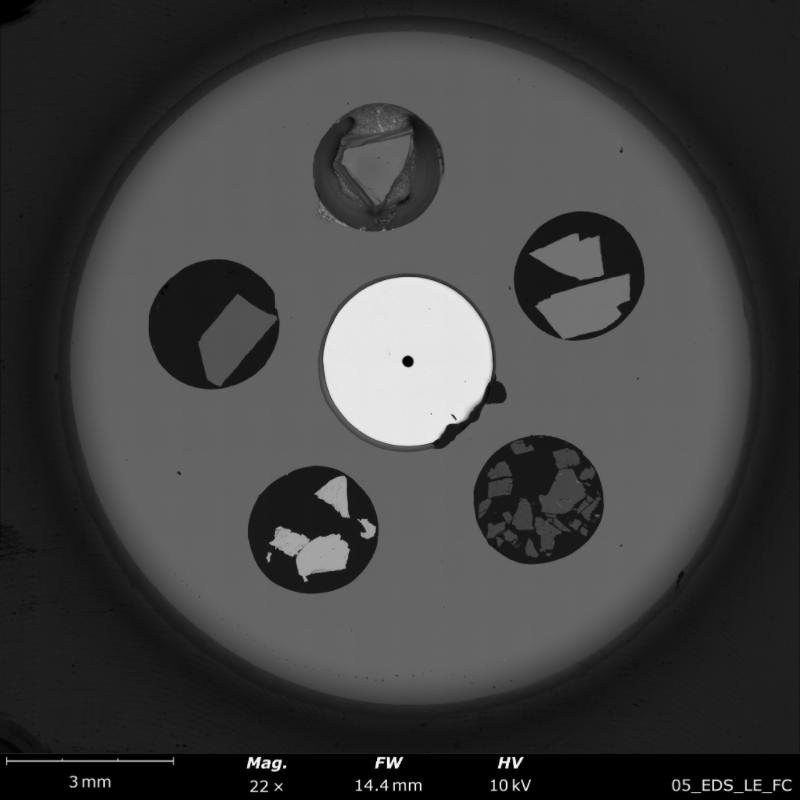 SECS light element EDS calibration sample