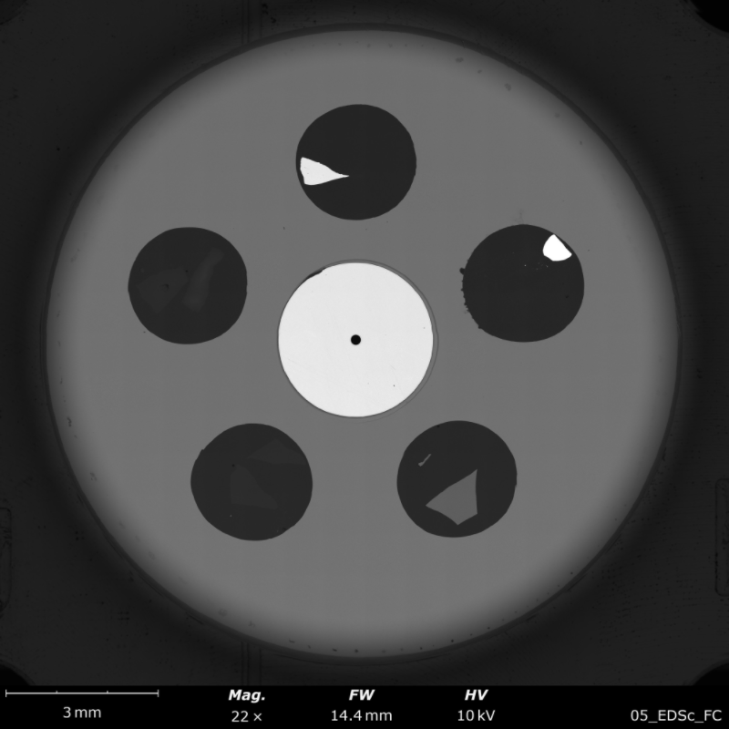 EDAX LEX/TEX calibration sample